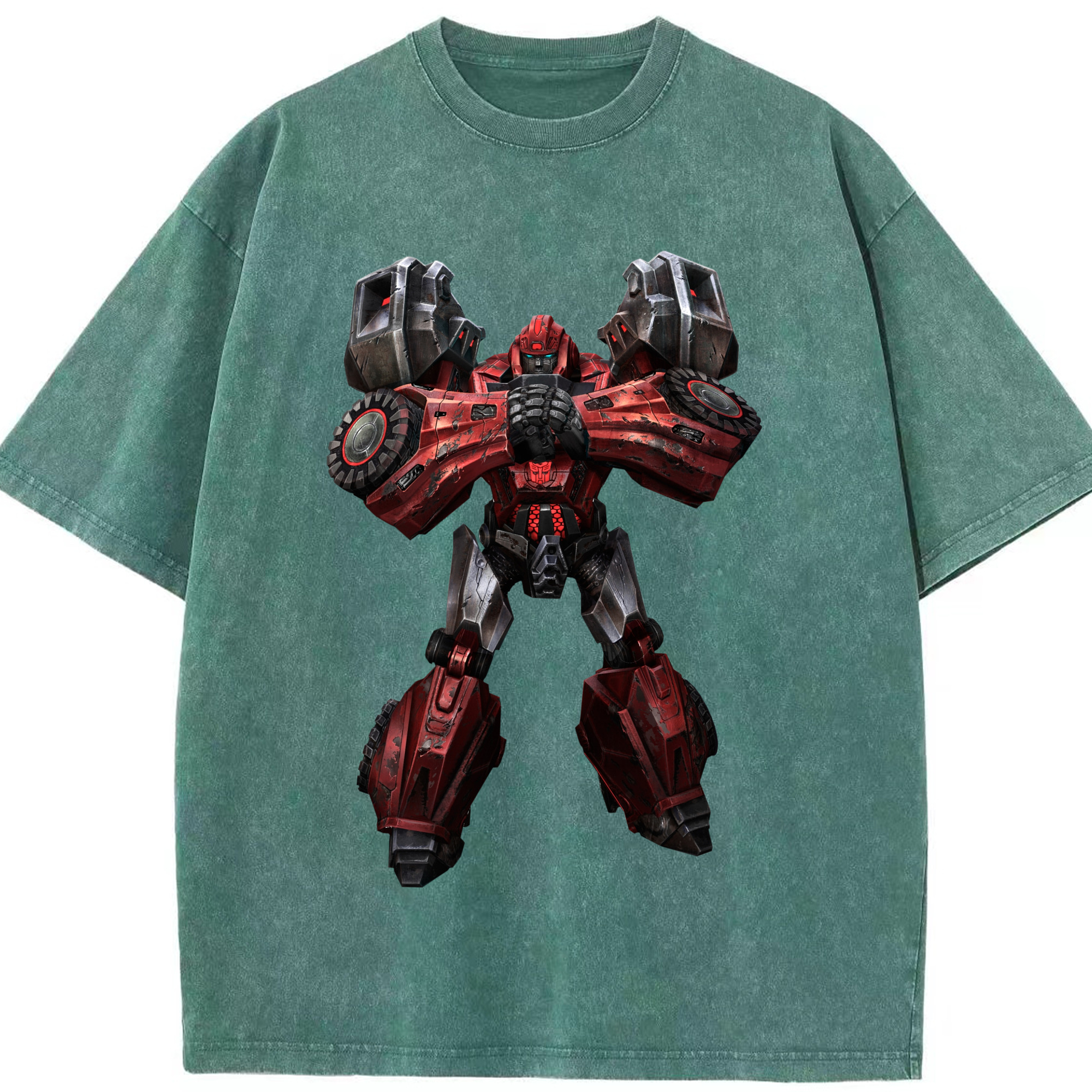 （画像用）  綿100% ヴィンテージ風 半袖Tシャツ（フロントプリント）